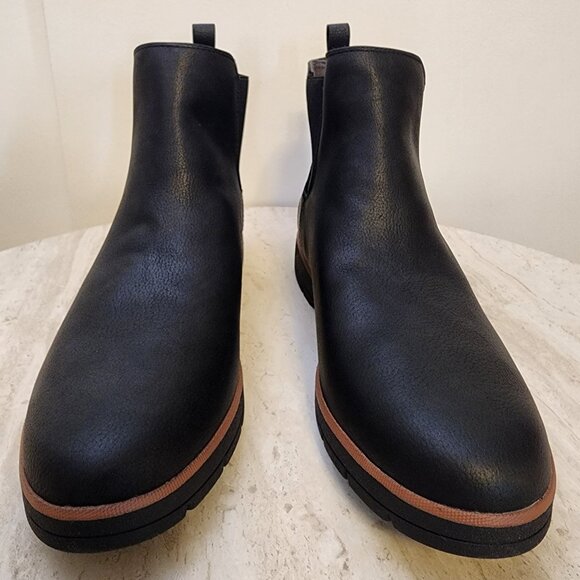 Dr. Scholls Northbound Chelsea Booties Black Faux Leather - b038 - Picture 1 of 9